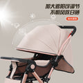 Two-way baby stroller, convertible from upright to reclining, foldable, lightweight, high-view stroller, suitable for ages 0-3 years. dropshipping available