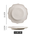 European retro ceramic western dinnerware restaurant hotel home use steak plate high-value unique ceramic plate dish