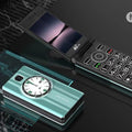 Dual-screen flip phone for seniors, long battery life, loud ringer, large buttons, no camera, compatible with china mobile, china unicom, china telecom, and china broadcasting network