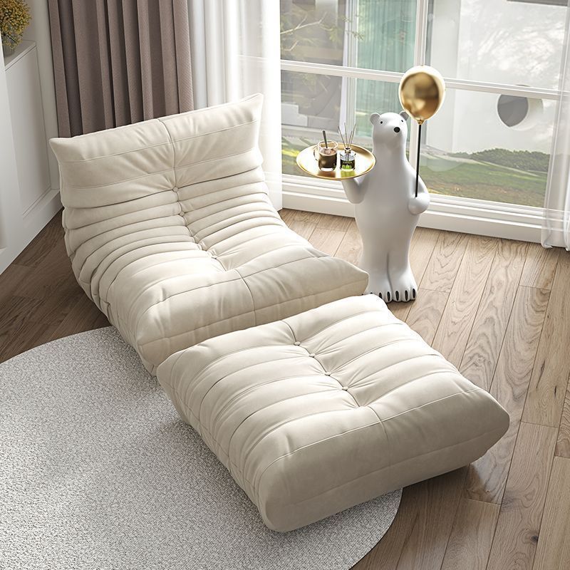 Caterpillar lazy sofa new arrival can lie down and sleep bedroom balcony tatami popular single sofa ins style leather