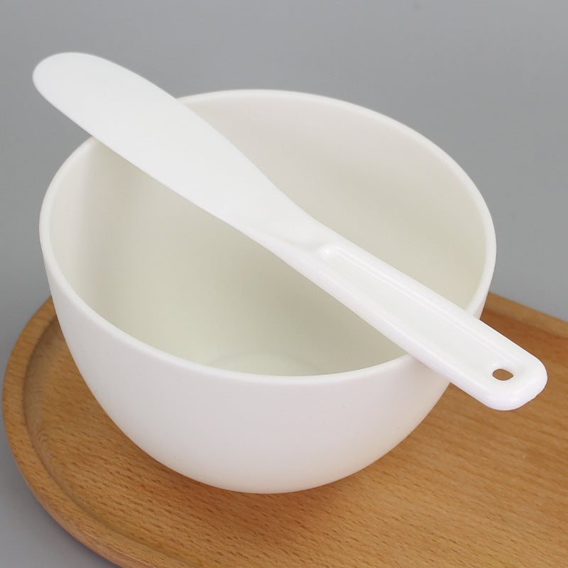 Beauty tool tpr silicone-like mask bowl, soft large bowl with 13cm opening, mask mixing stick, stirring and applicator pp large stick