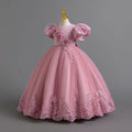 Ready-to-ship new girls' evening gown lace sequin princess dress piano performance dress children's dress