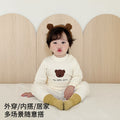 Kids' fall/winter seamless underwear set - baby soft fleece cotton thermal underwear - boys' and girls' loungewear