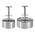 New round meat press - 304 stainless steel burger press - press-down meat mold - patty maker - kitchen tool
