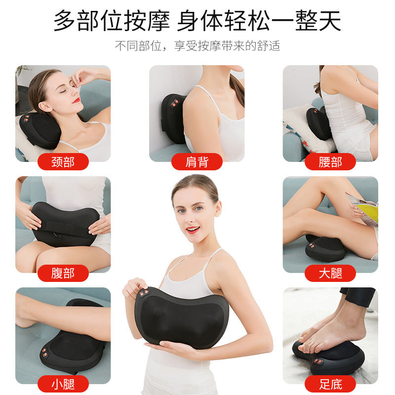 Wholesale cross-border electric neck massager pillow - multifunctional car & home shoulder, neck, waist, abdomen, and back massager