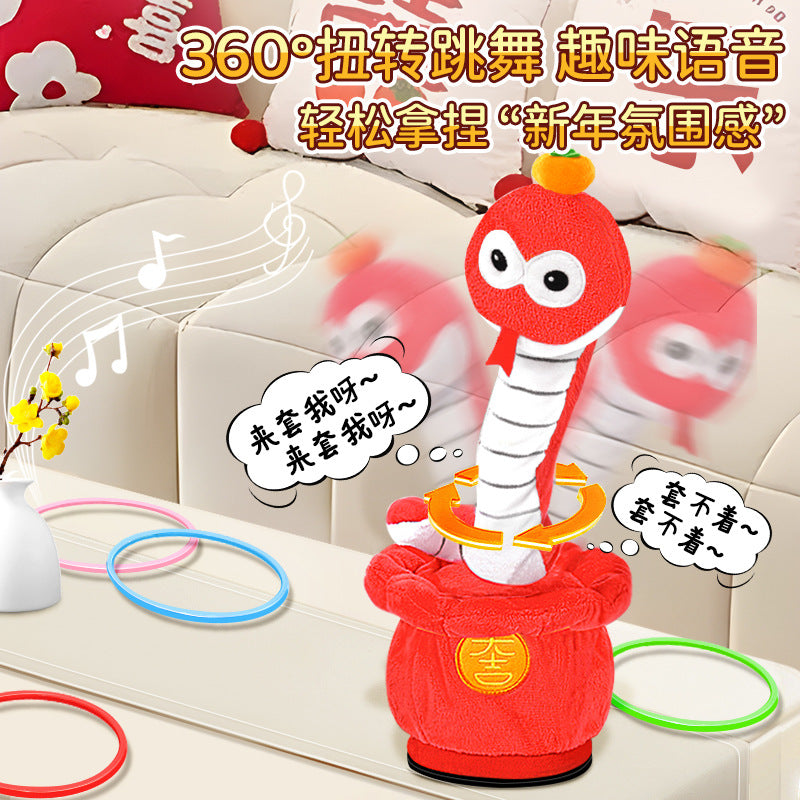 2025 year of the snake mascot plush toy doll - snake figurine, swinging snake ornament, new year gift for company events