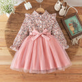 autumn new arrivals: european & american style girls' floral ruffle dress - tulle princess dress
