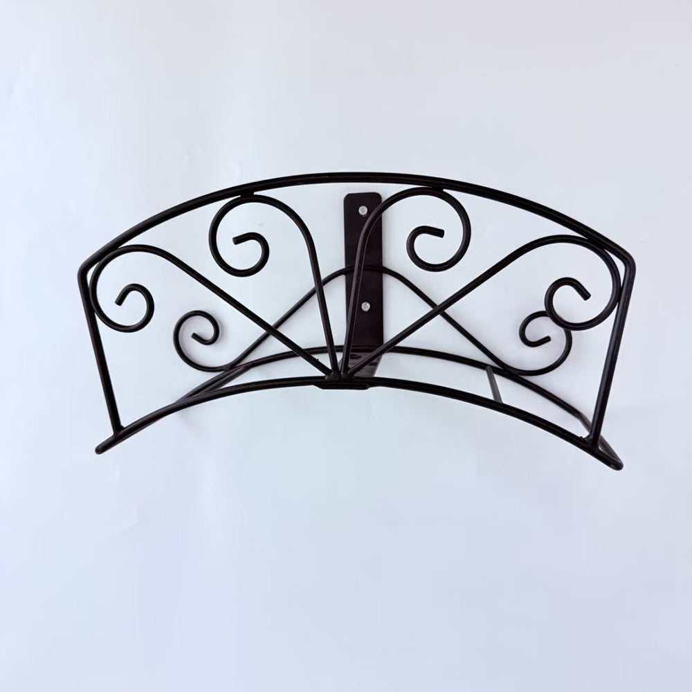 Wrought iron garden retro factory direct sales water pipe rack wall hanging gardening rack storage european style wall decoration