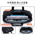 Large capacity business briefcase - waterproof oxford cloth document bag with custom printing, office zipper conference bag, laptop sleeve