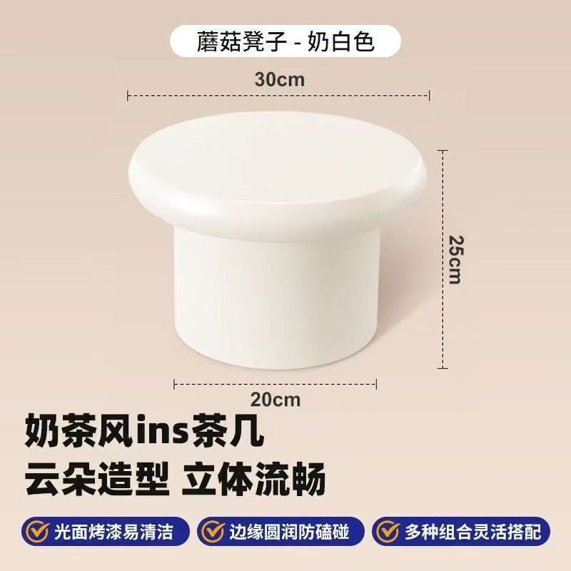 Cloud coffee table cream style scandinavianshape small tea table living room for homepopular small apartment modern casual coffee table