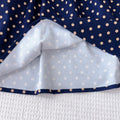 Trendy girls' dress - new autumn collection: long-sleeved, color-blocked polka dot princess dress for baby girls - chic autumn/winter style