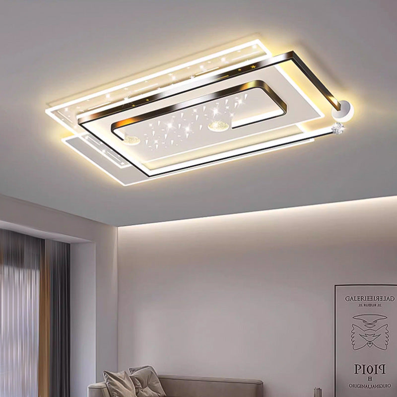 Living room light modern simple atmosphere led ceiling light 2025 new whole house package combination Guangdong Zhongshan lighting