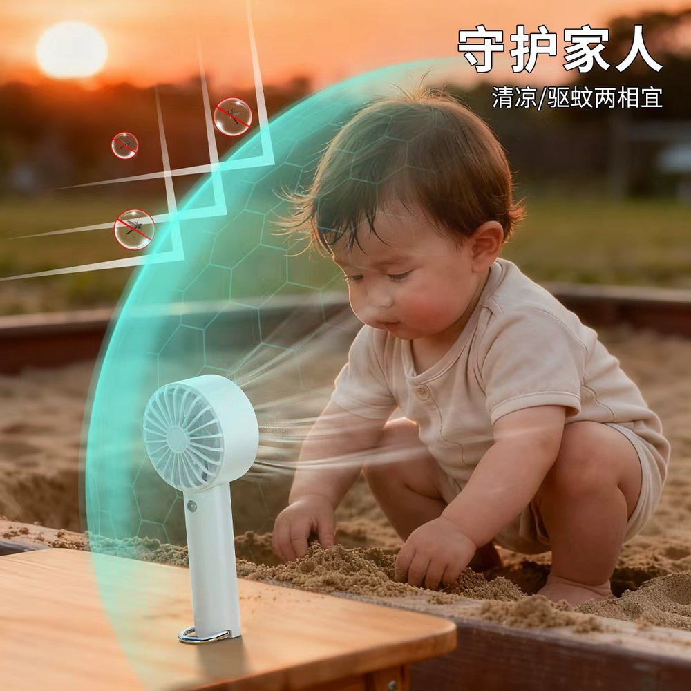 new arrival handheld aroma diffuser fan - usb powered, home/desk/outdoor mini portable circulation mosquito repellent fan - wholesale
