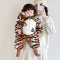 Baby clothes cute outing rompers heattech cartoon super cute winterthickened baby rompers one-piece jumpsuit
