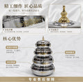 Household 4pcs 3l-6l-8l-12l stainless steel double-layer insulated lunch box high-end insulated box for stall setting