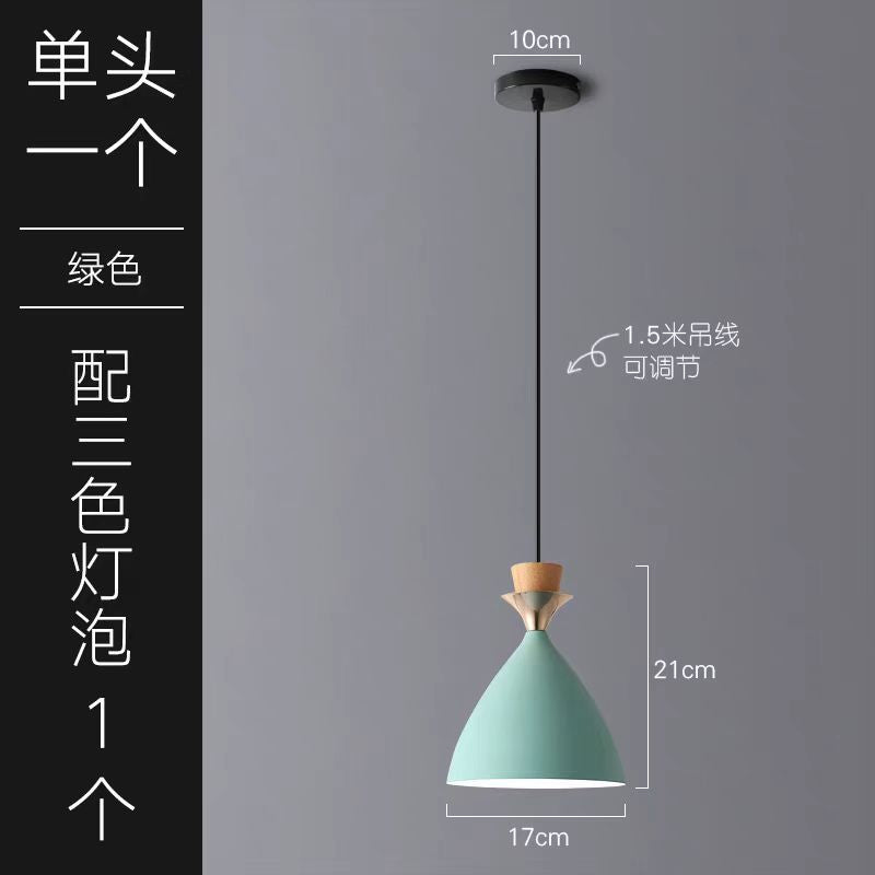 Modern casual macaron chandelier creative milk tea shop popularins bar restaurant lamp scandinavian restaurant chandelier