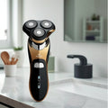 Electric shaver with triple blade heads, fully washable, rechargeable, 50-minute battery life, men's wholesale rechargeable razor