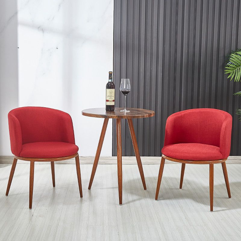 Nordic faux solid wood meeting table and chair set - modern minimalist chairs, creative casual round table, perfect for bubble tea and coffee shops