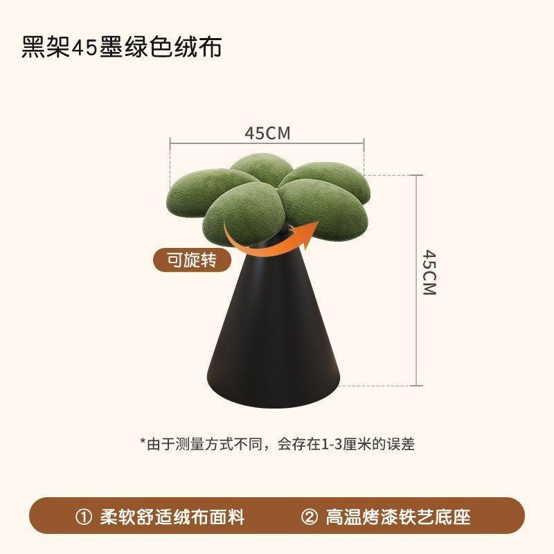Bedroom high-looking dressing table stool new arrival popular makeup stool girl accessible luxury petal chair backrest fabric