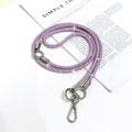 High-end, understated luxury: 0.7mm full diamond, 3-in-1 multi-functional phone chain, crossbody candy-colored multi-shape sparkling diamond goddess lanyard