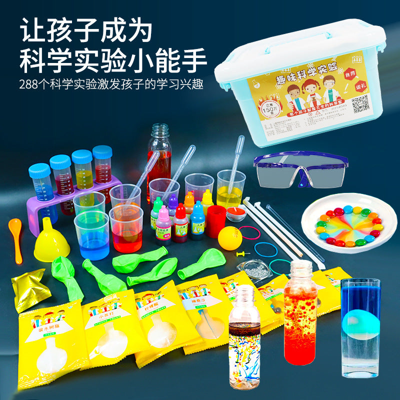 Science experiment kit: 300 pieces - elementary school chemistry crafts, fun diy materials for kindergarten kids