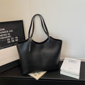Large capacity retro bag women's high-end texture work clothing women's shoulder bag new arrivalcasualeasiest for matchpure color tote bag