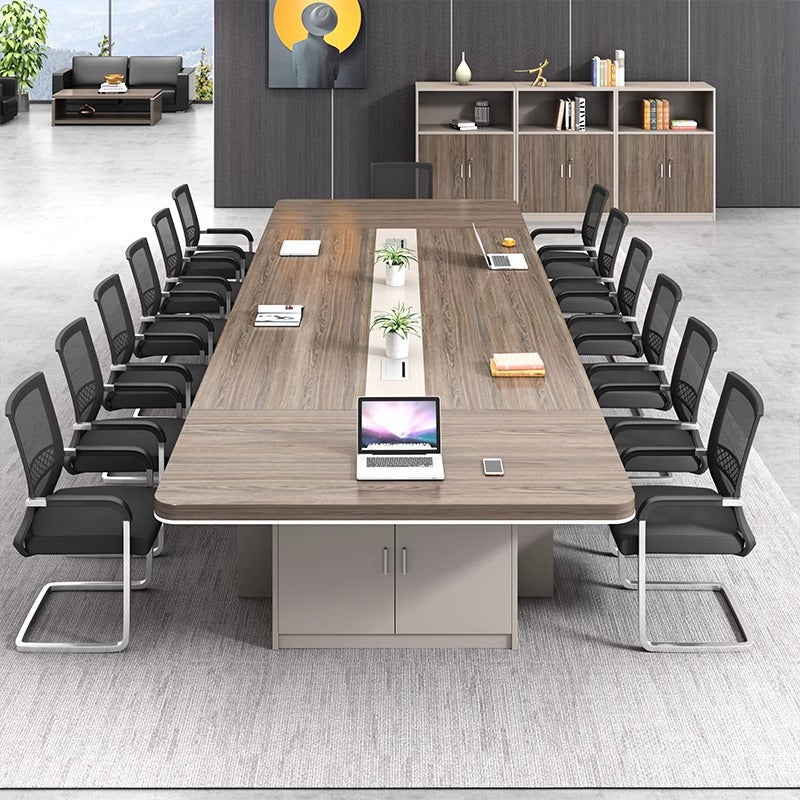 Saint li large conference table bench table negotiation room modern casual rectangular training table