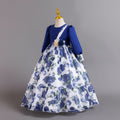 Ready-to-ship wholesale children's princess dresses, floral chiffon formal dresses, baby girl model runway dresses, kids' dresses