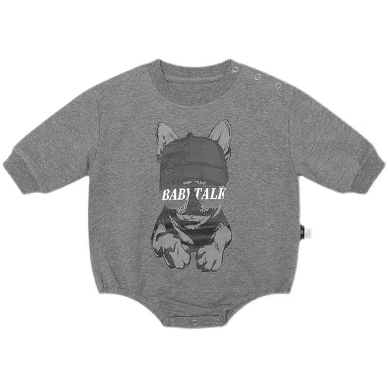 Infant spring autum cartoon fashion one-piece jumpsuit baby boy fashion newborn triangle outing romper suit