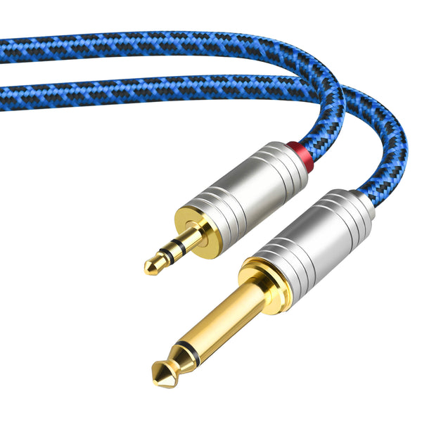 Lei Jun-905 audio cable 3.5 to 6.5 silver-plated copper mobile phone electric guitar connected to power amplifier audio mixer 6.35mm