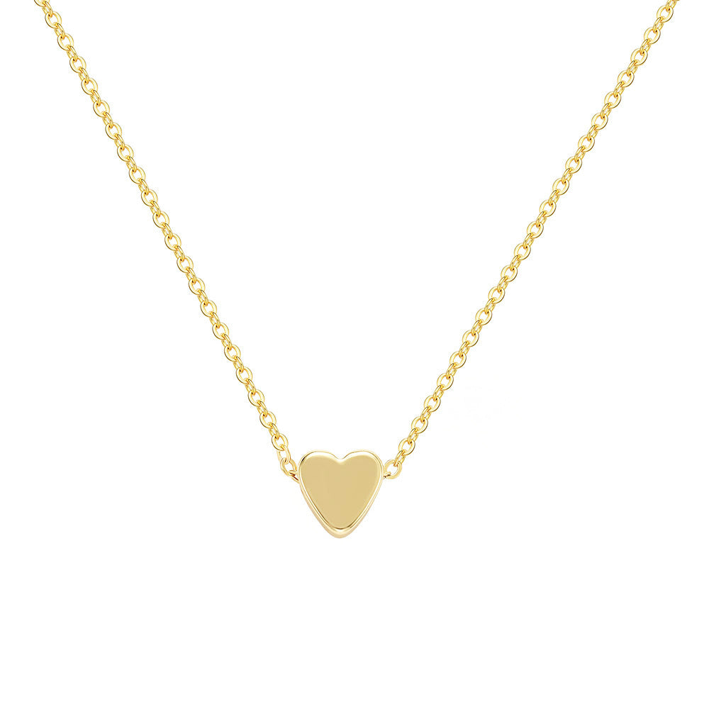 2024 amazon foreign trade new product minimalist inflatable heart pendant necklace - versatile commute style jewelry for women