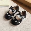 Vancahao  new baby toddler shoes girls mary jane pearl princess shoes fashion soft sole leather shoes flats