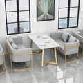 Nordic style coffee shop & bubble tea shop furniture set: tables, chairs, casual bar, lounge music, dining bar, commercial western restaurant booths & sofa combination