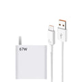 67w charger gold standard flash charge adapter compatible with xiaomi 13 mobile phone fast charging head data cable set wholesale