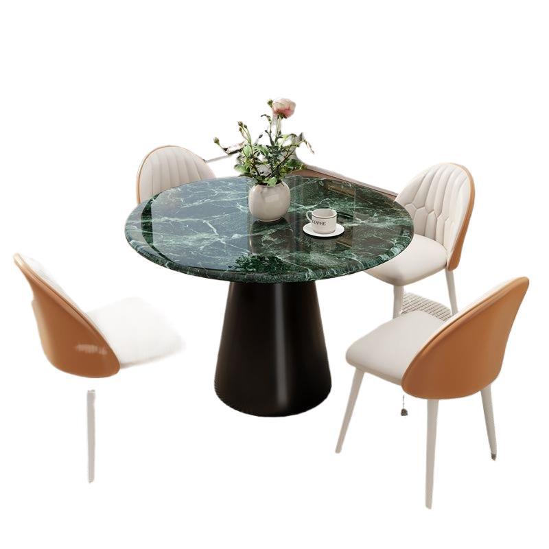 European-style high-end microcrystalline stone slab tabletop commercial negotiation table and chair combination for home restaurant table popular instagram style