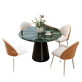European-style high-end microcrystalline stone slab tabletop commercial negotiation table and chair combination for home restaurant table popular instagram style