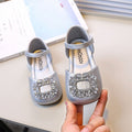 Girls' princess shoes soft sole summer new fashion kids' shoes rhinestone toe cap chanel style sandals student beach shoes