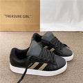 Hong kong style bread shoes women's ins trend 2026 spring and summer new arrivalcasual black gold german training easiest for matchcouple sneakers women