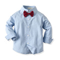 children's clothing, boys' spring and autumn suit, long sleeves, shirt, overalls, gentleman's dress, two-piece set, boys' first birthday dress