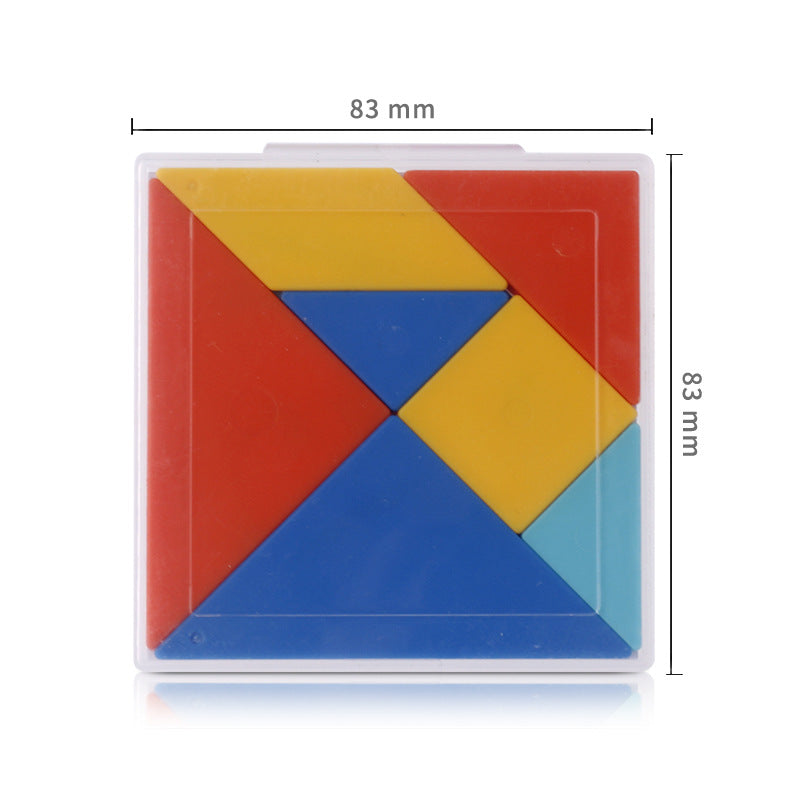 Deli tangram puzzle kindergarten educational toys teaching aids for primary and secondary school students