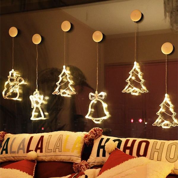 led christmas suction cup light christmas decorative light festive atmosphere window sticker room bedroom festive window decoration hanging light