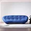 Italian minimalist fabric sofa, curved living room, large apartment, villa, designer, special-shaped corner shell sofa, original