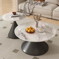 Cream style slate coffee table round living room for home small apartment b&b popular table modern normcore combination coffee table