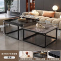 Rock slab coffee table for home living room small apartment coffee table casual modern new arrivalclassy glass retractable storage tea table