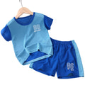 Kids' summer outfit: boys' tank top set, quick-dry athletic mesh, big kids' sleeveless, baby summer two-piece set for girls