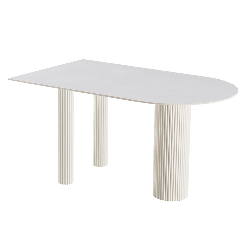 Rock slab dining table small apartment island small apartment all-in-one modern casualfor home cream style wall dining table
