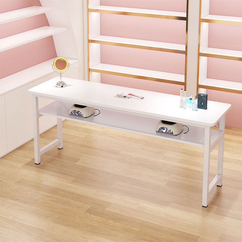Nail art table nail art table and chair suit light luxury internet celebrity economical single japanese style imitation marble double single table