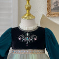 Girls' dress  spring new style chic baby girl birthday dress frozen queen anna princess dress