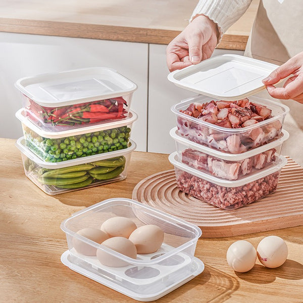 Refrigerator storage box Sealed fresh-keeping box Food grade freezer special meat frozen meat box Fruit food packing box