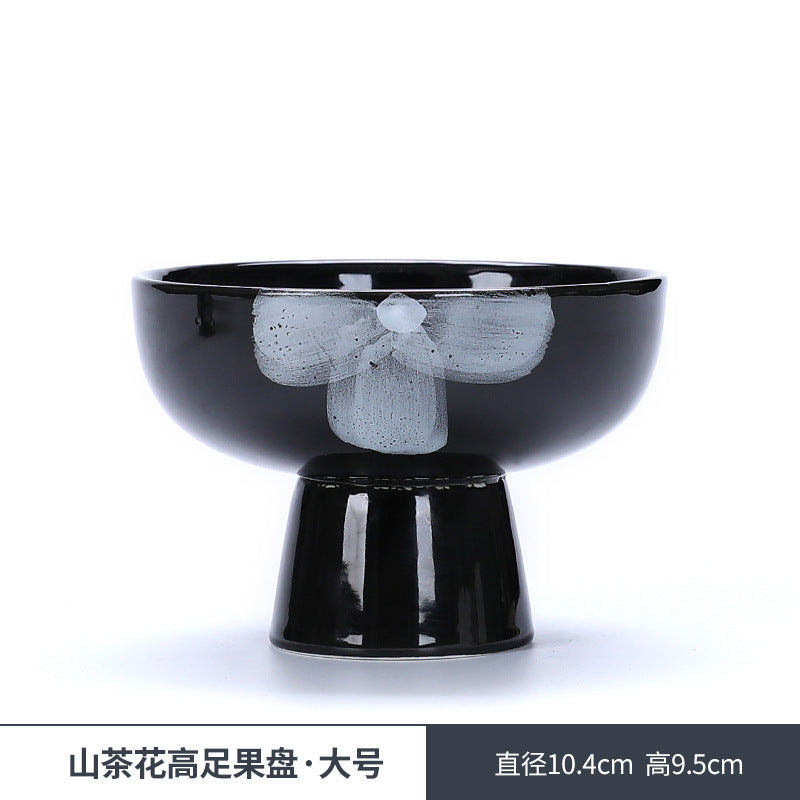 Vintage-inspired, niche design tall dessert cups - ceramic, high-style fruit, dessert, and tea tray